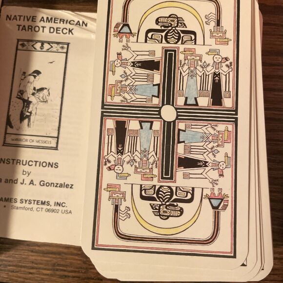 Vintage 1982 Native American Tarot Deck Complete Cards Great Condition Belgium - Picture 10 of 12